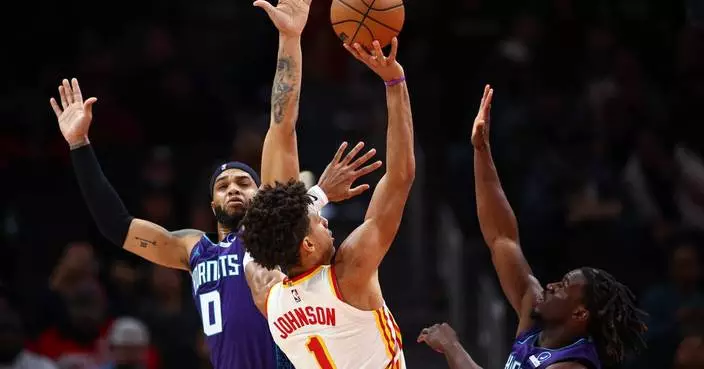 Jalen Johnson scores 28 and lifts Hawks over Hornets 113-110
