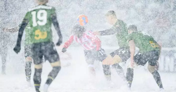 After plows clear field for overtime, Ottawa beats Calgary 2-1 in snowy North Star Cup
