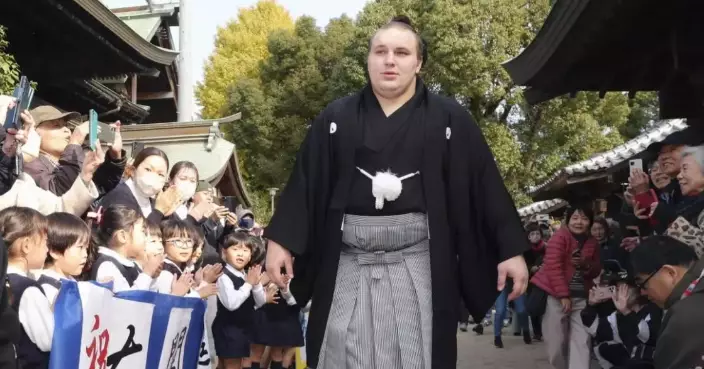 Ukrainian sumo wrestler Aonishiki nears the pinnacle of Japan&#8217;s national sport
