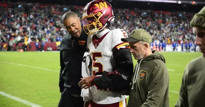 Jayden Daniels doesn’t need surgery on his elbow and he’ll avoid IR for now, AP source says