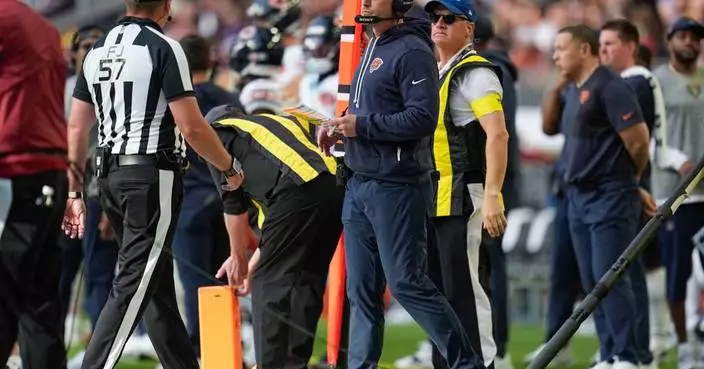 Bears coach Ben Johnson not ready to talk playoffs with team in sole possession of NFC North lead