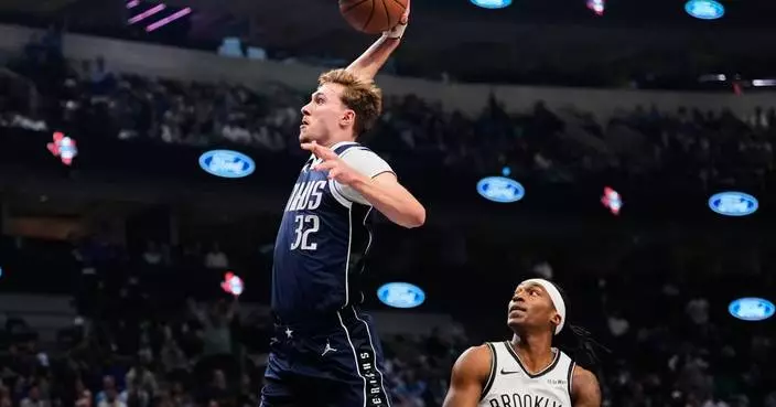 Anthony Davis has 24 points and 14 rebounds to lead Mavericks past Nets 119-111