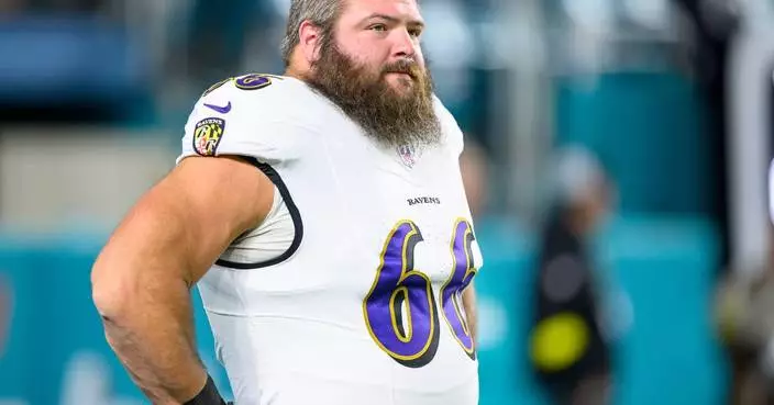 Ravens OL Ben Cleveland suspended 3 games for violating the NFL's policy on substances of abuse