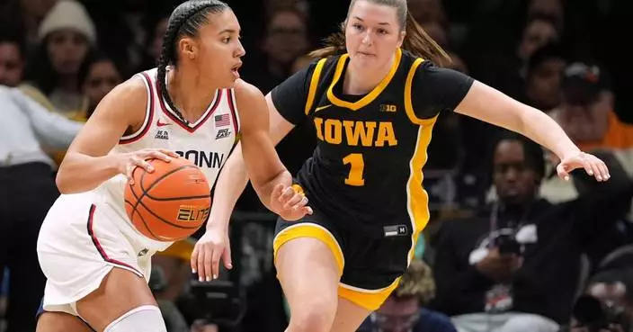 Fudd and Strong power No. 1 UConn past No. 11 Iowa in Women’s Champions Classic