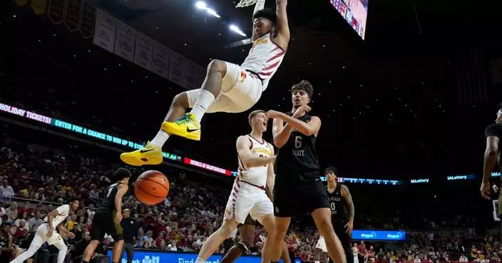 Momcilovic hits 7 3s, scores 27 points in No. 4 Iowa State’s 91-60 win over Long Beach State