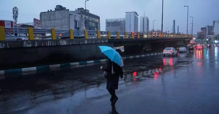 First rain of autumn falls in Iran's capital, but the drought-ravaged nation needs far more