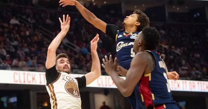 Pat Spencer scores career-high 19 in first NBA start as Warriors beat Cavaliers 99-94