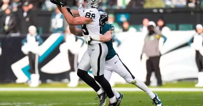 Raiders are placing Bowers and Chinn on season-ending injured reserve, AP source says