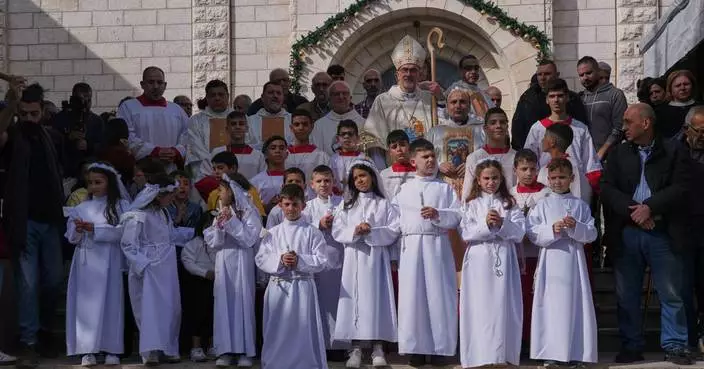 Gaza's tiny Christian community tries to capture the holiday spirit during the ceasefire