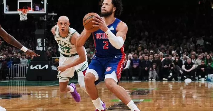 Cade Cunningham has 32 points and 10 rebounds as Pistons beat Celtics 112-105