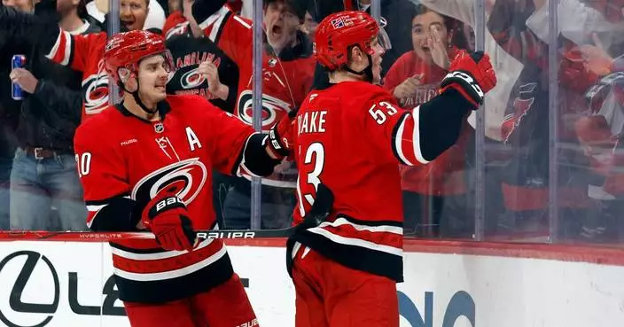 Jackson Blake’s overtime goal lifts Hurricanes past Rangers 3-2