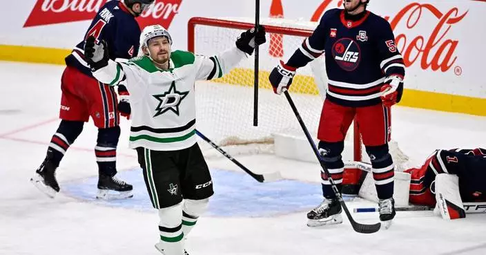 Stars down Jets 4-3 to push point streak to 11 games