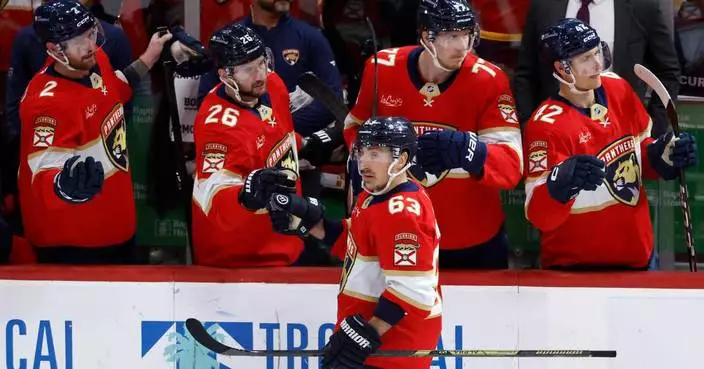 Kucherov scores twice, Lightning top Panthers 4-2 in another penalty-filled matchup