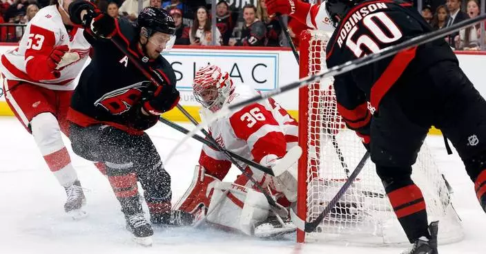 Gostisbehere, Svechnikov post 3-point games as Hurricanes beat Red Wings 5-2, end 3-game skid