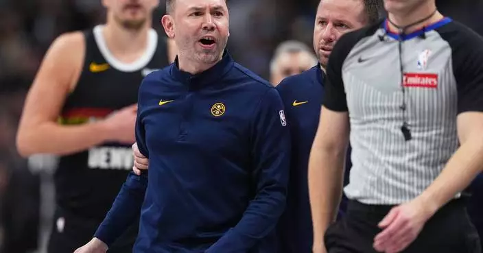 Denver coach David Adelman ejected for first time in NBA career as Nuggets, Rockets get chippy
