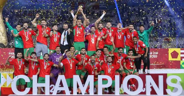 Morocco beats Jordan 3-2 after extra time to win the Arab Cup title