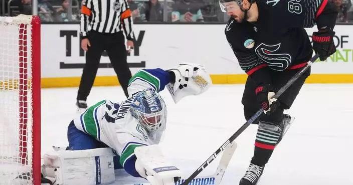 Liam Ohgren scores lone shootout goal to lift Canucks past Kraken, 3-2