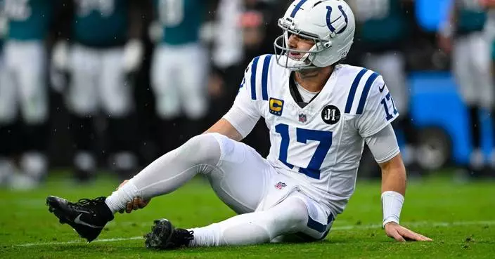 Colts playoff hopes teetering with QB Daniel Jones out for season and backup Riley Leonard also hurt