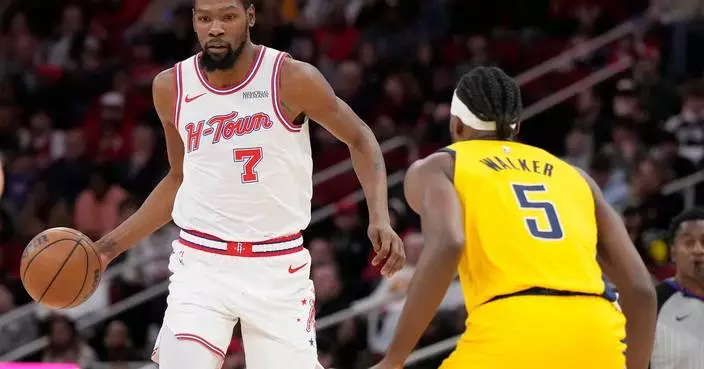 Kevin Durant’s 30 points power Rockets to 126-119 win over Pacers
