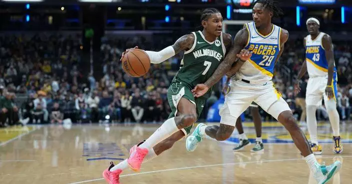 Porter, Rollins guide Bucks past Pacers 111-94