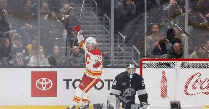 Morgan Frost scores in OT to lift the  Flames past the Kings, 2-1