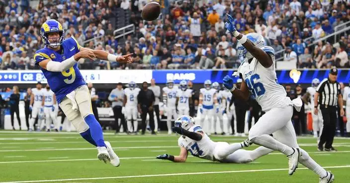 Matthew Stafford rallies Rams to 41-34 victory over Lions, clinching another playoff berth