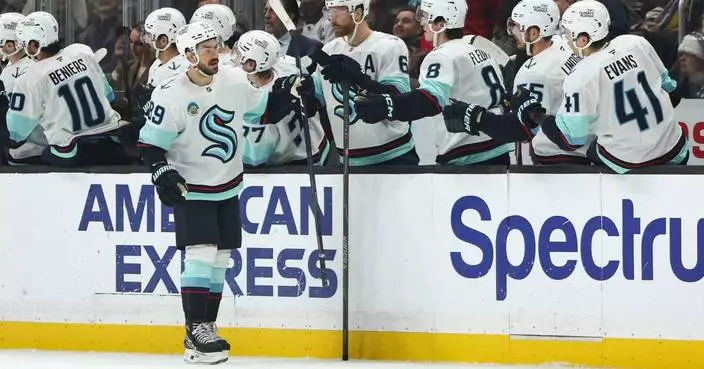 Jordan Eberle scores on the power play and Kraken hold off struggling Kings 3-2