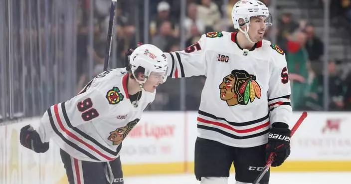 Blackhawks' Bedard injured on last-second faceoff, to miss game against Red Wings on Saturday