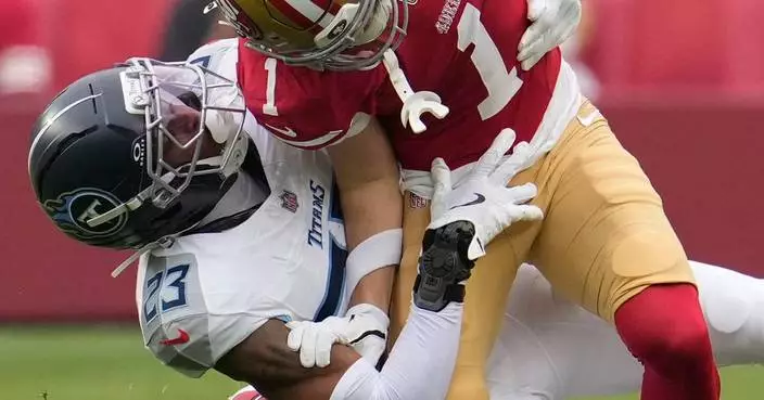 49ers' Ricky Pearsall to miss Monday night game vs. the Colts with a knee injury