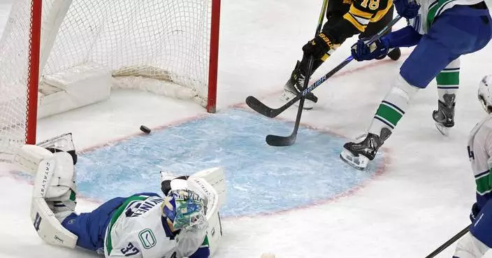 Liam Ohgren gets only score in 7th round of shootout and Canucks rally past Bruins 5-4
