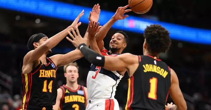 Jalen Johnson has 2nd triple-double in 2 nights to lead the Hawks past the Wizards, 131-116