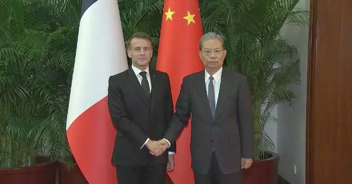 China&#8217;s top legislator meets French president