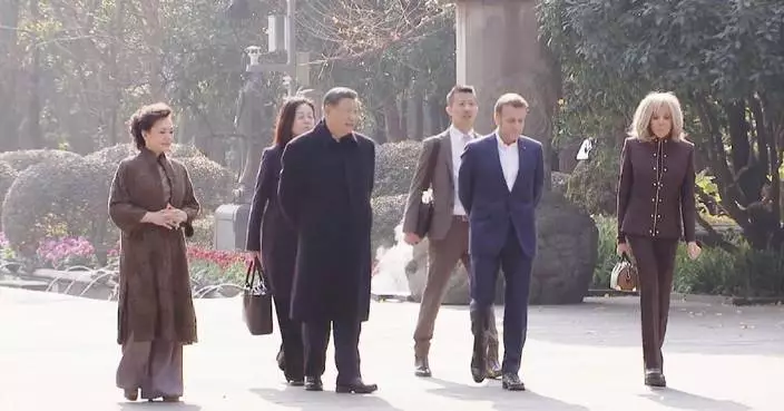 Xi, Macron visit site of ancient irrigation system in Chengdu