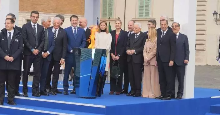 Cauldron lighting ceremony of 2026 Milan-Cortina Olympic Winter Games held in Rome