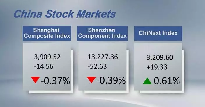 Chinese shares close lower Tuesday
