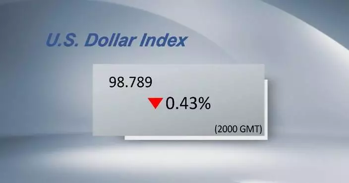 U.S. dollar ticks down