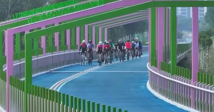 Urban ring greenway made fully accessible to public in north China's Shijiangzhuang