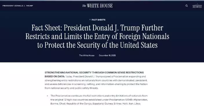 Trump administration expands list of countries subject to entry restrictions