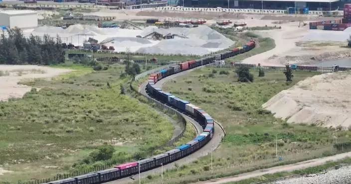 China posts railway freight growth, highlighted by int'l shipments