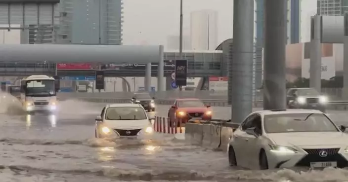 Rare heavy rains flood parts of UAE