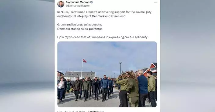 Macron joins European partners in expressing solidarity over Greenland issue