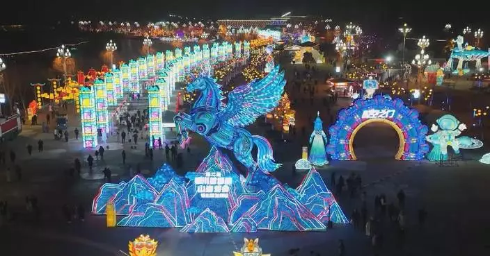Ningxia lantern show greets New Year