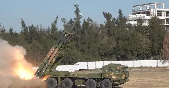 PLA ground forces conduct long-range live fire drills to north of Taiwan Island