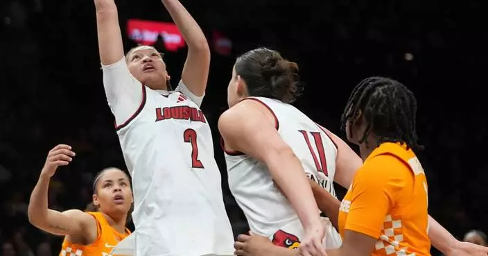 Roberts, Berry lead No. 16 Louisville women to 89-65 win over No. 17 Tennessee at Barclays Center
