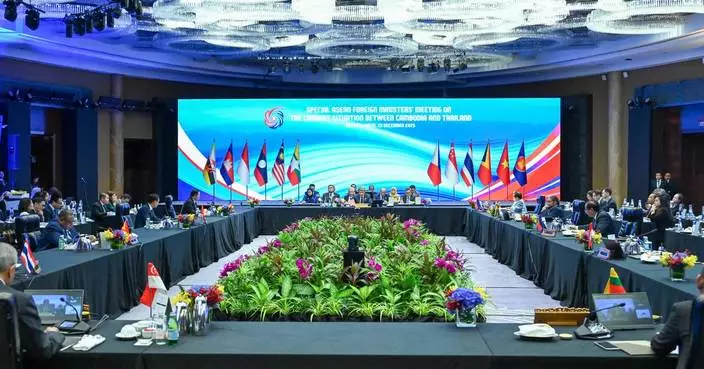 Thailand bombs a village in Cambodia even as both nations hold border talks to end armed clashes