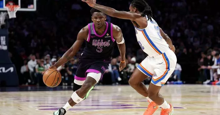 Timberwolves hand the Thunder their 3rd loss, 112-107, after Edwards takes over down the stretch