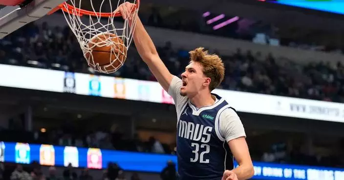Cooper Flagg and Anthony Davis lead Mavericks past Pistons, 116-114 in overtime