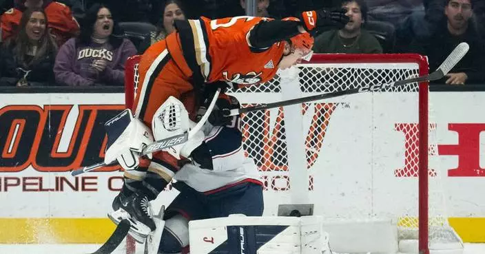 Pavel Mintyukov scores with 3:29 left to lift Ducks past Blue Jackets, 4-3