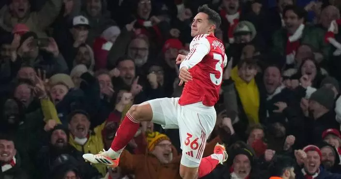 Premier League leader Arsenal routs Aston Villa 4-1 to move 5 points ahead of City