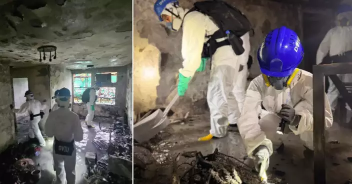 The Interior of the Burned Wang Fuk Court is Disclosed: Walls Peeled off and Furniture Turned to Ashes